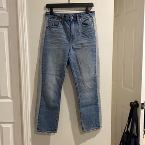 Madewell high rise slim crop boy Jean